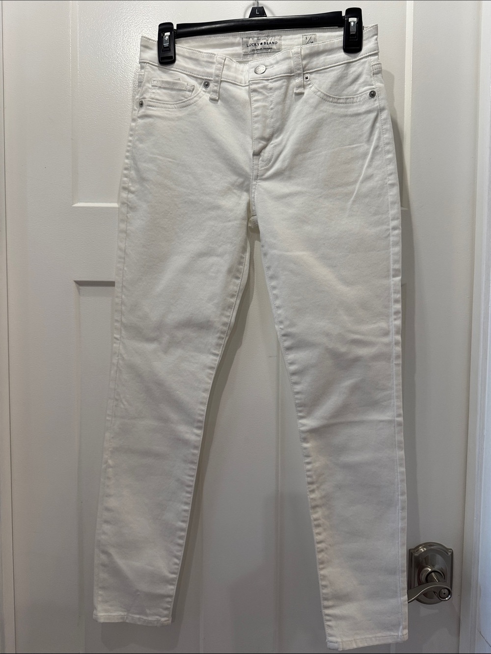 Lucky Brand Women’s White High-Rise Ava Skinny Jeans Size 2/ 26